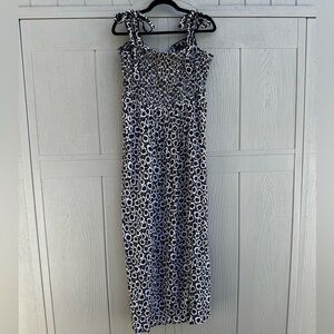 DVF DIANE VON FURSTENBERG TARGET Smocked Tie Strap Poppy Maxi Dress